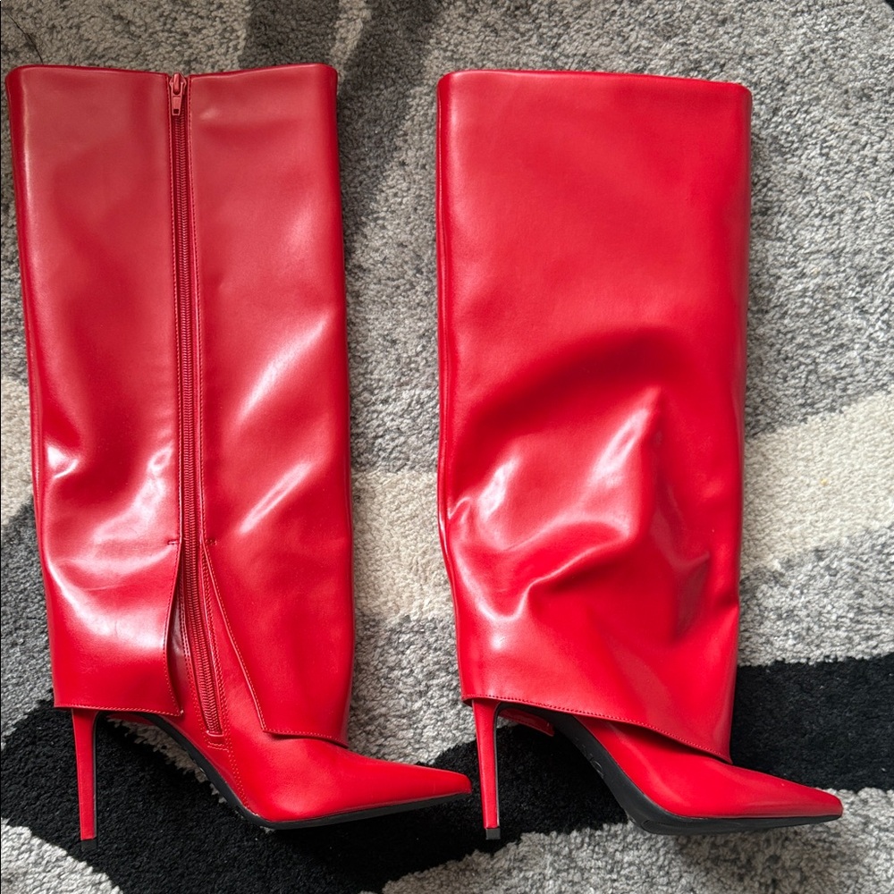 INC International Concepts Red Heeled Boots